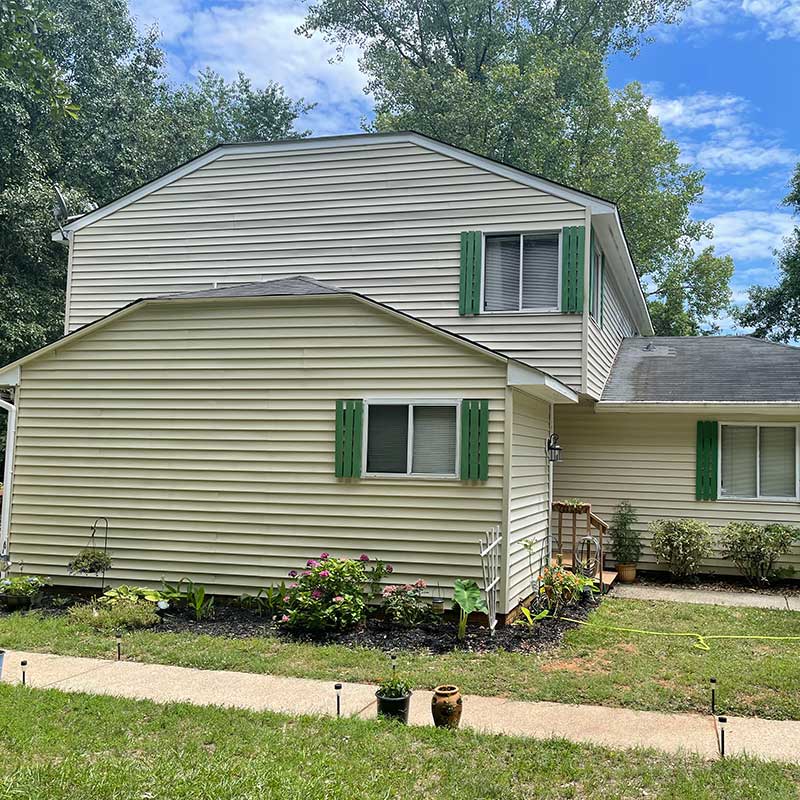 Mint Hill NC house pressure washing after