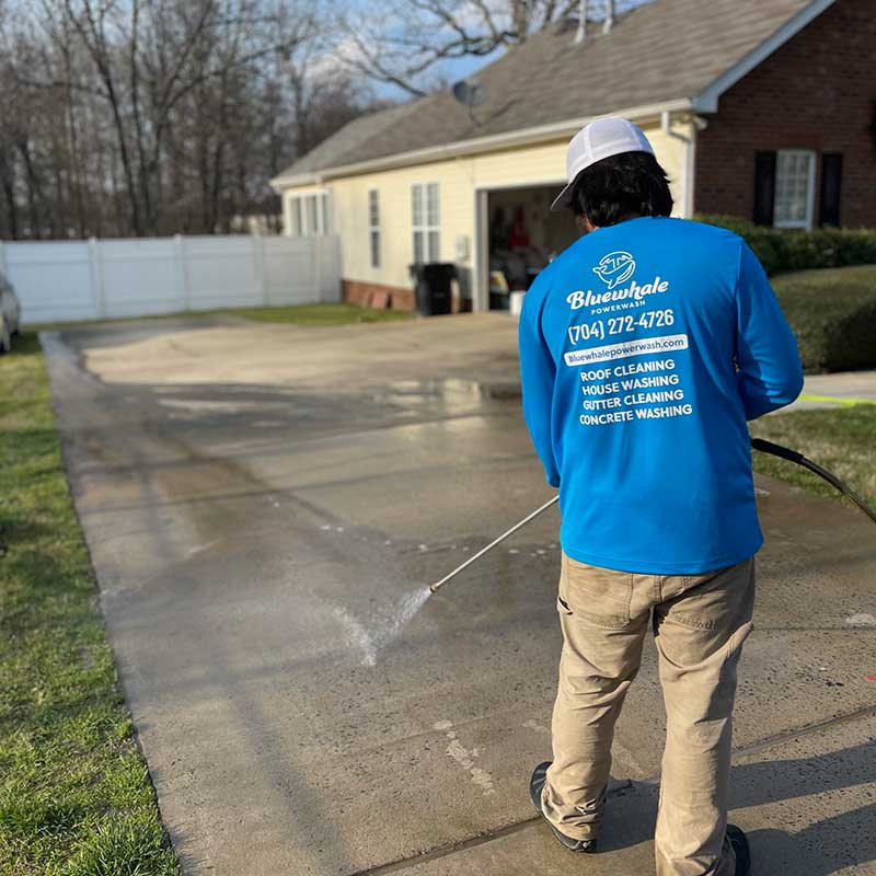 pressure washing driveways in Mint Hill NC