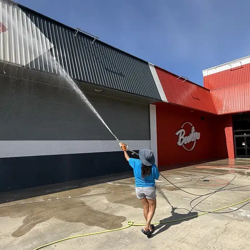commercial pressure washing Fort Mill Bluewhale Powerwash